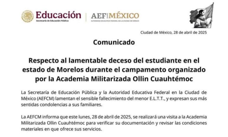 Campamento donde murió estudiante, sin aval oficial