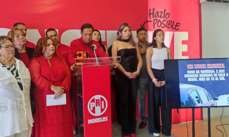 Urgente presencia de Harfuch por alta criminalidad en Morelos, dice PRI