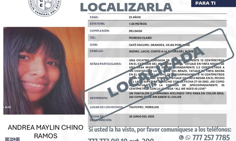 Efectúa Morelos entrega de cuerpo de Andrea Maylin