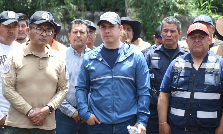 Respalda Alcalde a familias de Jiutepec afectadas por intensas lluvias