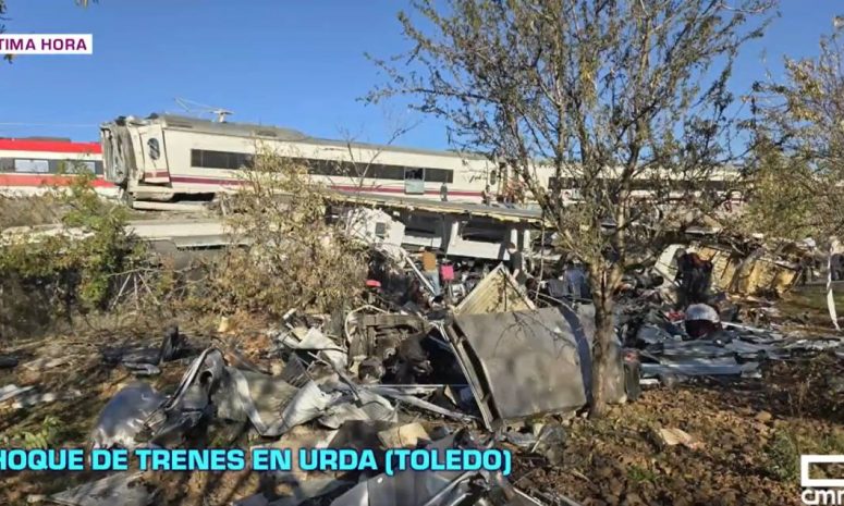 Confirman 10 muertos en choque de trenes de alta velocidad en Toledo, España